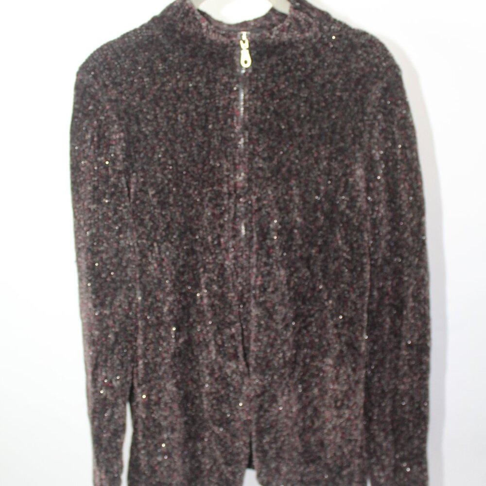Vintage Zip-Up Sweater Size XL